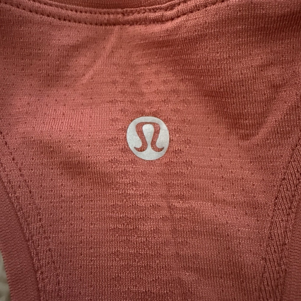 Lululemon Swiftly Tech Racerback‎ Size 4 Rust Ora… - image 3